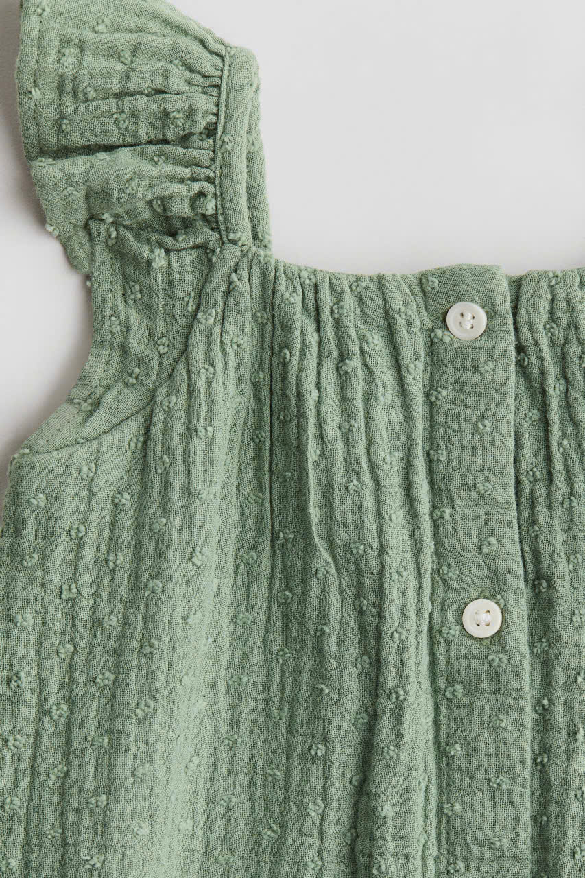 romper xanh lá cho bé gái xinh yêu H&M