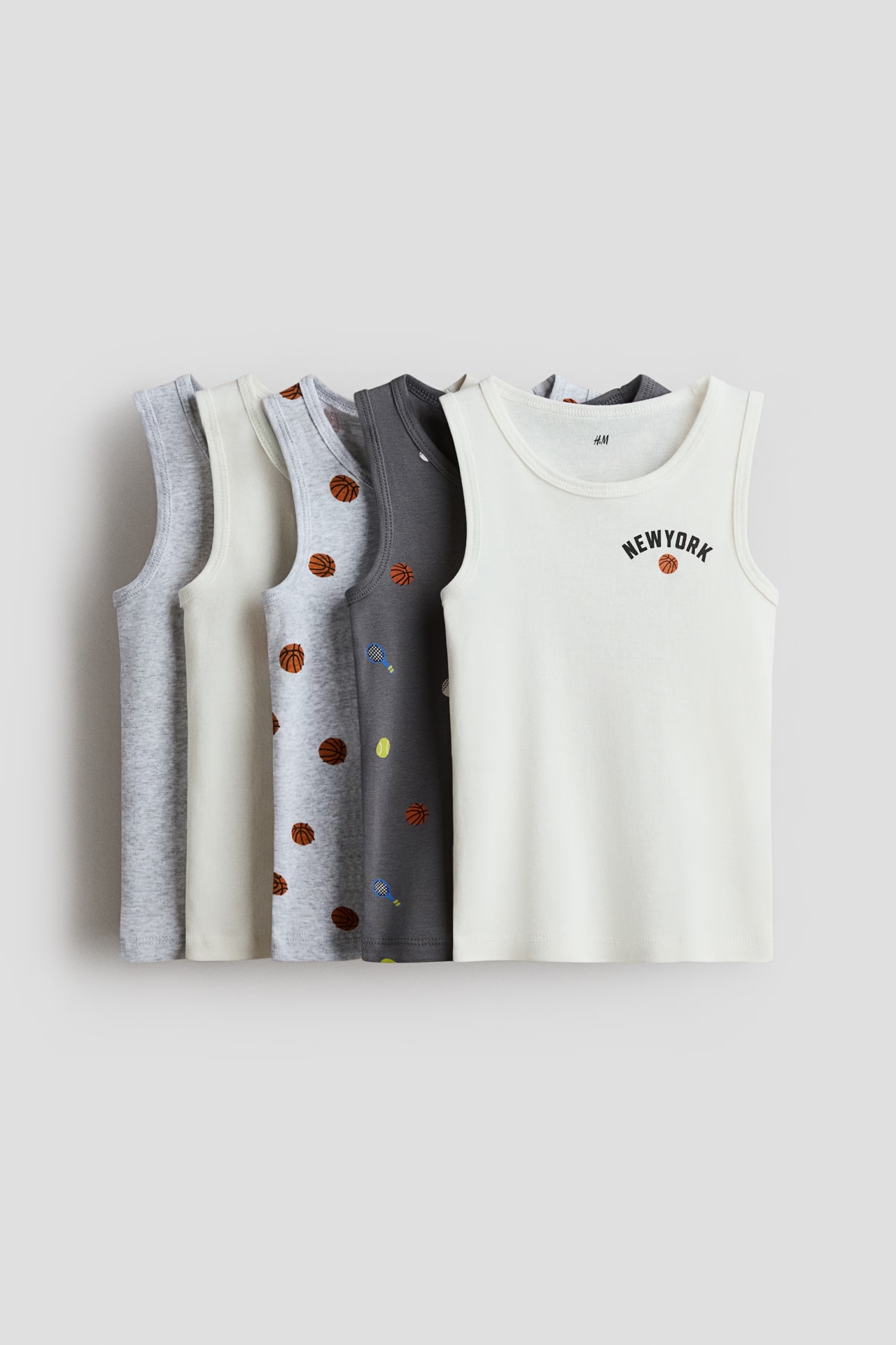 set 5 áo ba lỗ cho bé trai H&M