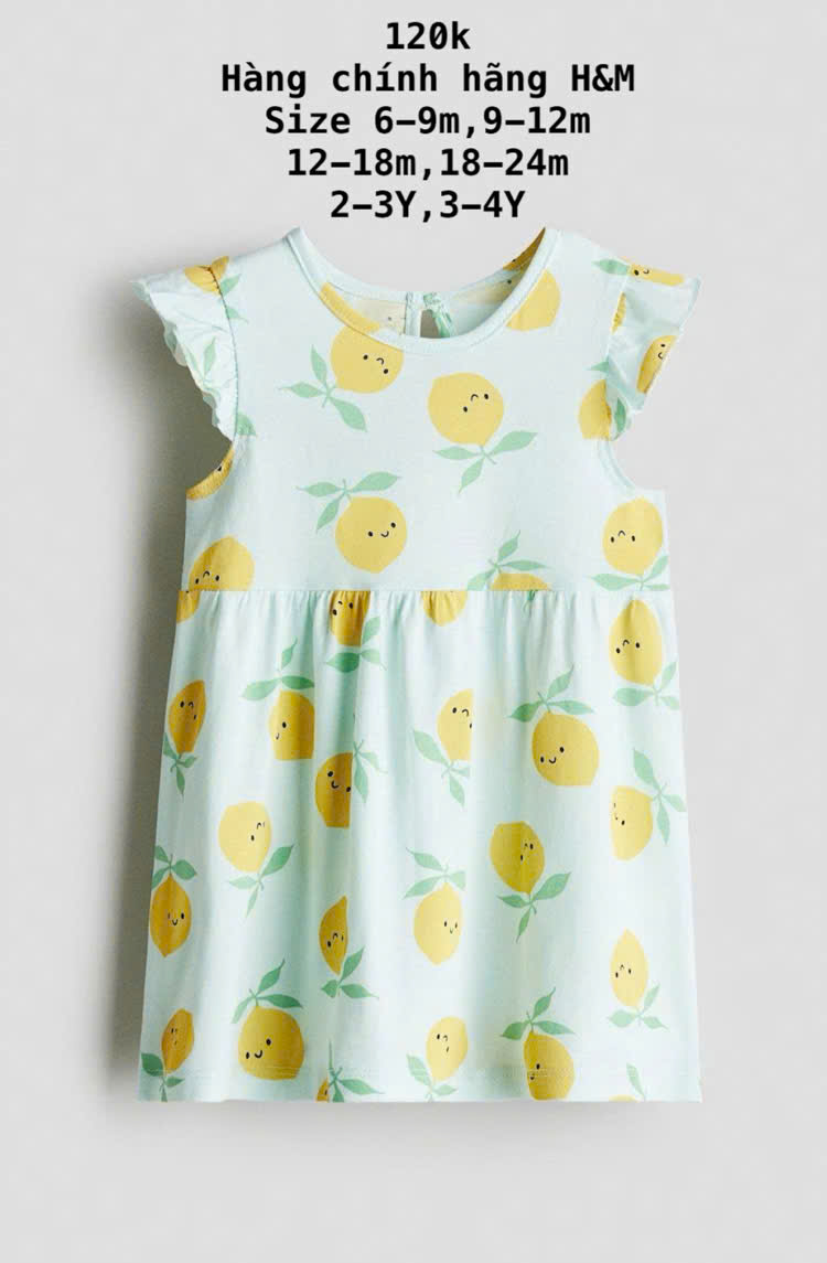 váy cánh tiên màu xanh quả chanh 6m -4y