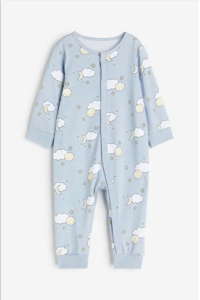 Body ngủ H&M màu xanh mây cho bé