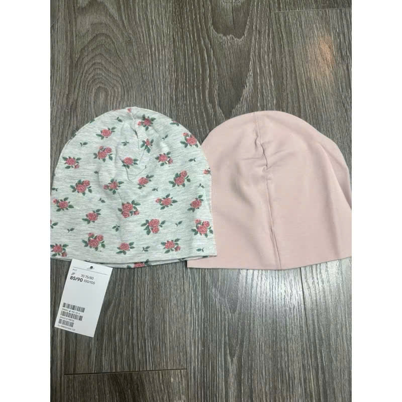set 2 mũ ấm H&M màu hồng cho bé