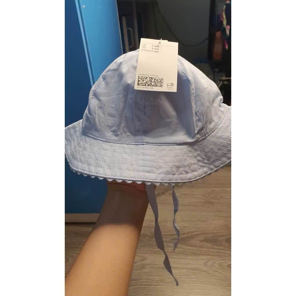 Mũ rộng vành xanh H&M cho bé gái