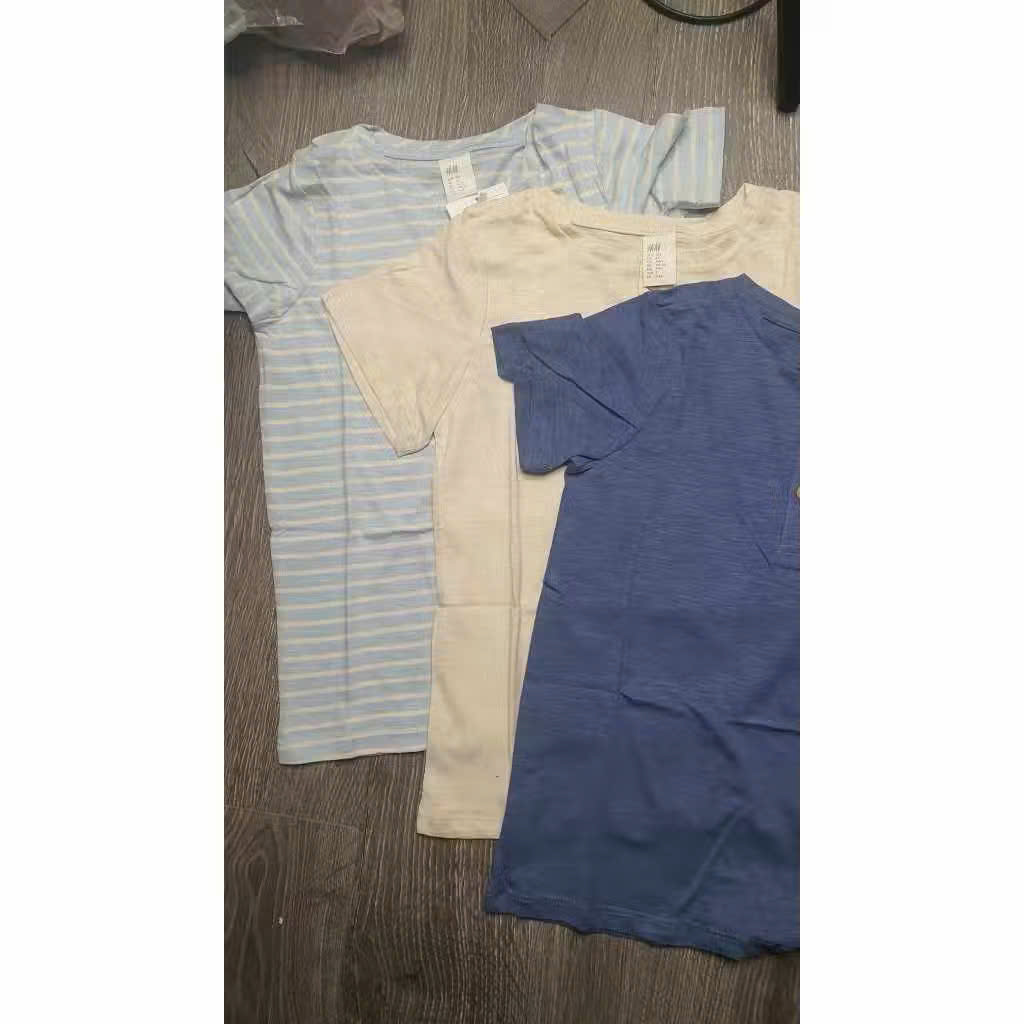 Set 3 áo phông kẻ H&M cho bé