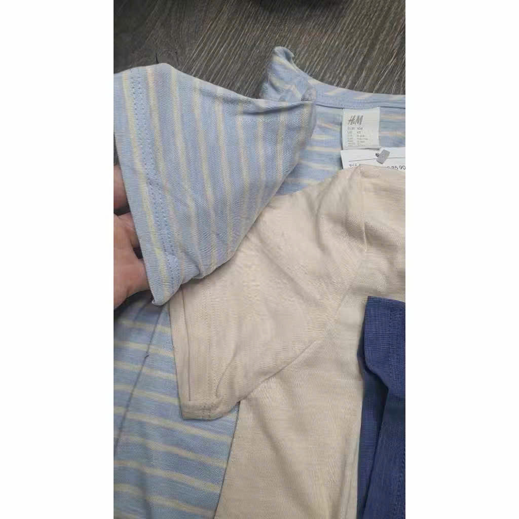 Set 3 áo phông kẻ H&M cho bé