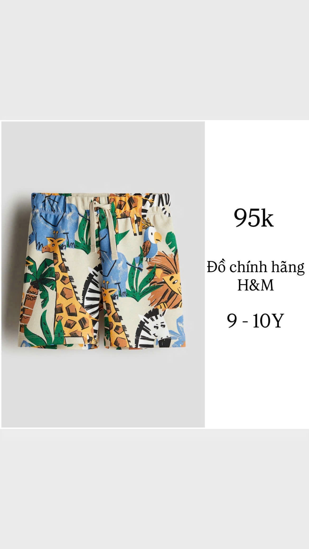 Quần đùi sư tử 9-10Y