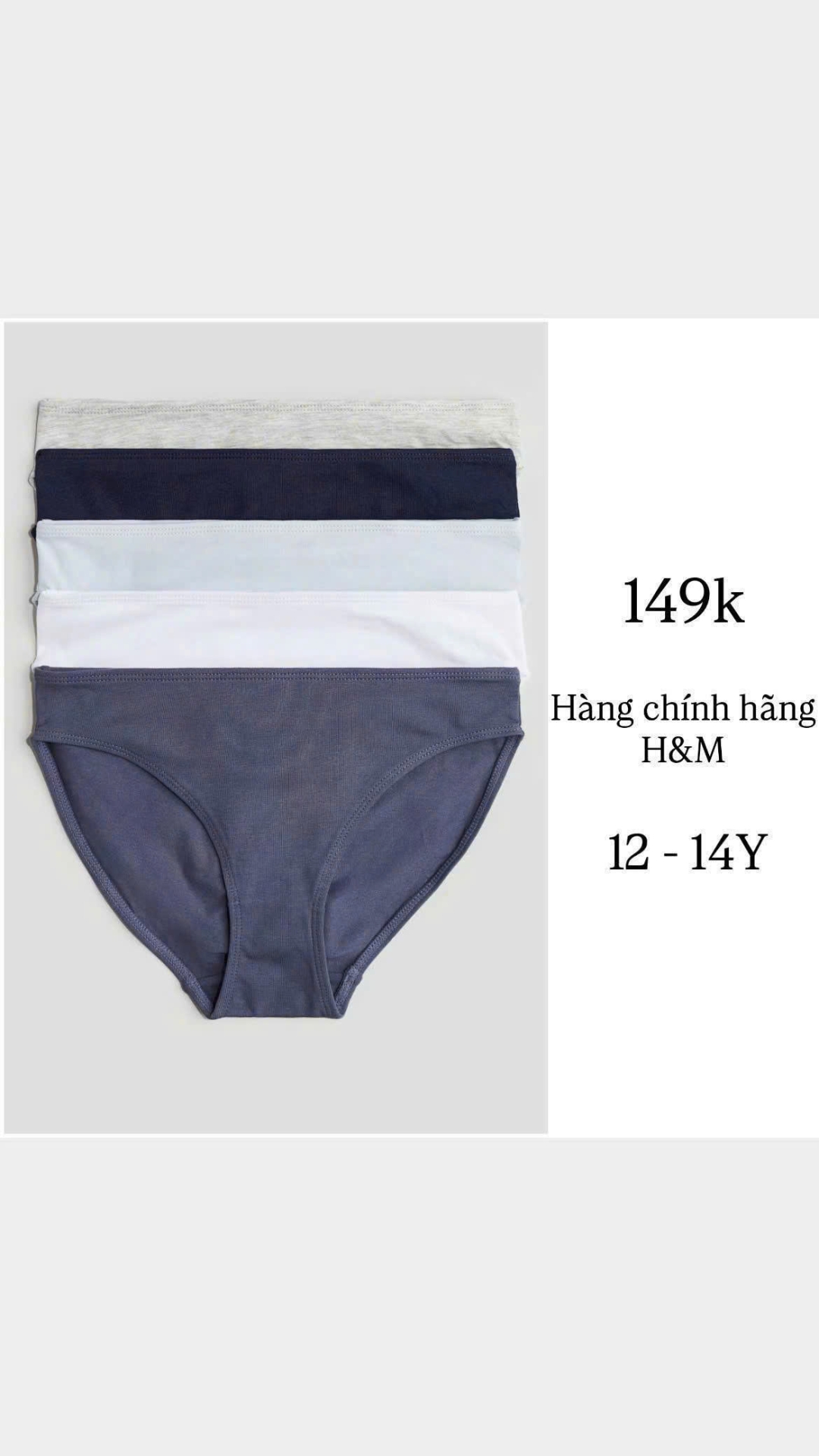 Quần lót bé gái 8-10Y