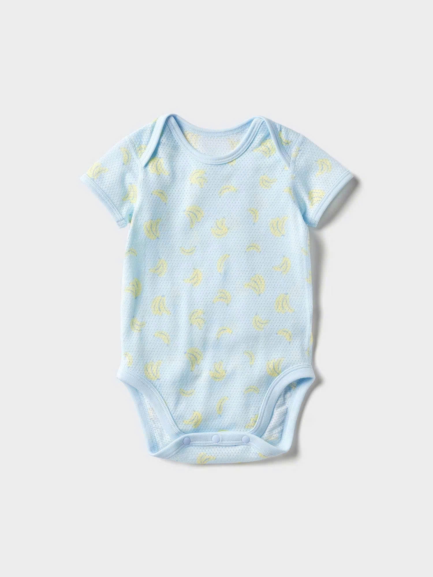 Body chip màu xanh dương Uniqlo 3-24m