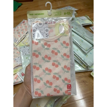 bodysuit màu hồng cherry cho bé