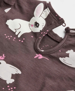 set 3 áo dài tay nâu, hồng, sọc H&M cho bé