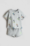 bộ quần áo màu xám hoạt hình mickey size 12m - 4y