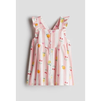 váy cánh tiên màu hồng sọc dưa hấu 9m - 4y