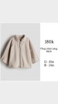 áo khoác nỉ zipper cho bé H&M size 9m - 9y