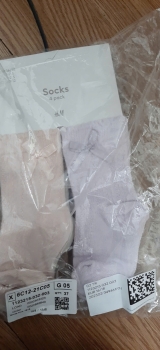 set 4 đôi tất có nơ màu sáng cho bế gái