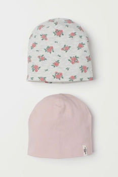 set 2 mũ ấm H&M màu hồng cho bé