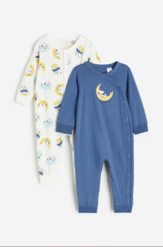 set 2 body ngủ H&M chất cotton organics