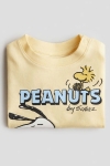 áo thun cộc tay màu vàng snoopy peanuts H&M 2y - 3y
