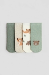 set 4 đôi tất cáo và gấu màu xanh