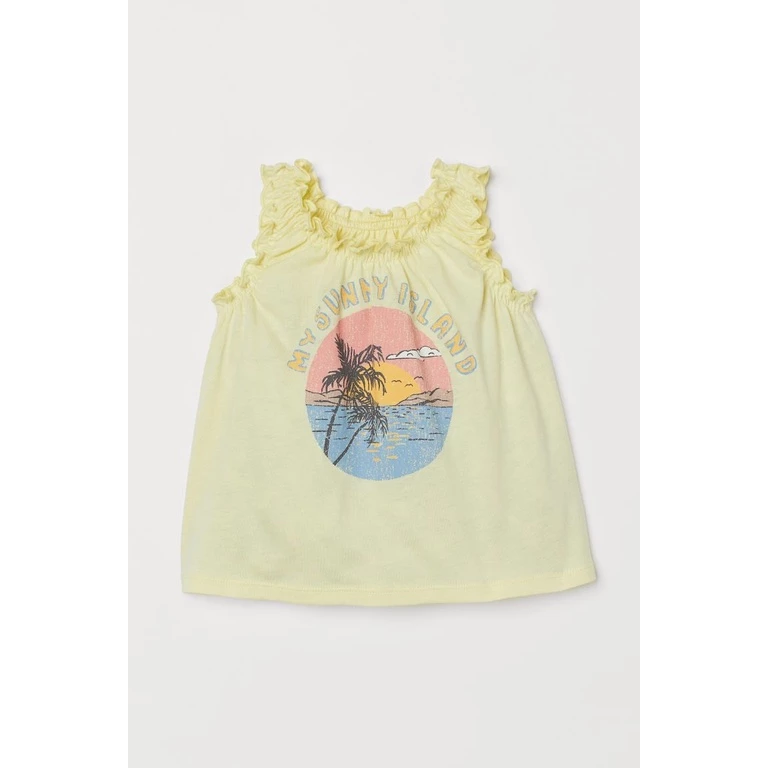 áo thun phông vàng sunny H&M cho bé gái