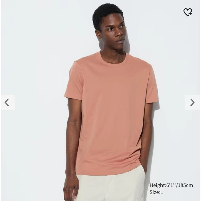 Áo thun tay ngắn Dr màu orange  Uniqlo cho nam