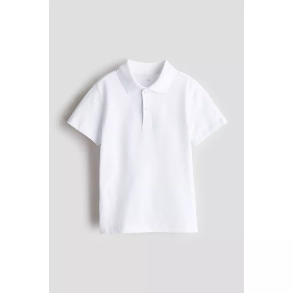 Áo polo màu trắng H&M cho bé