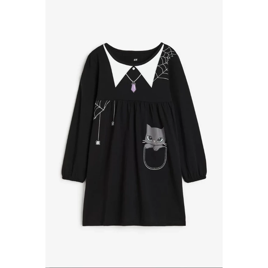 Váy halloween hình con mèo H&M cho bé