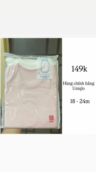 Set 2 body chip màu hồng size 18-24m