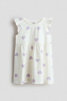 váy cánh tiên màu trắng trái tim tím H&M