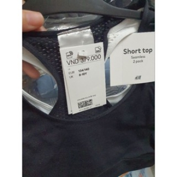 Set 2 áo không đường may cho bé gái 10-12y