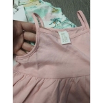 set 2 váy 2 dây màu xanh H&M cho bé gái