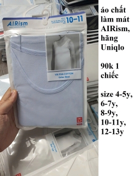 áo ba lỗ chất làm mát airism uniqlo