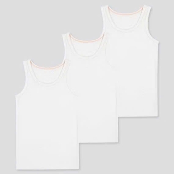 set 3 áo ba lỗ cotton lưới thông uniqlo cho bé