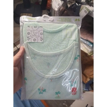 set 2 áo ba lỗ lá dừa cotton lưới uniqlo