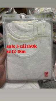 set 3 áo 12-18m hàng uniqlo