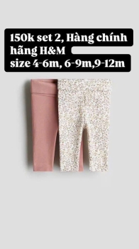 set 2 quần hàng chính hãng H&M