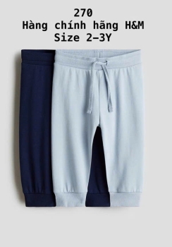 Set 2 quần dài xanh đen 2-3Y