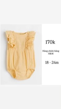Romber vàng viền bèo H&M 18-24m