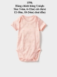 Body chip màu hồng Uniqlo 3-24m