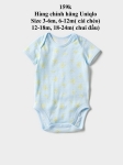 Body chip màu xanh dương Uniqlo 3-24m