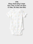 Body chip màu trắng Uniqlo 3-24m