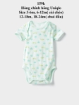Body chip màu xanh lá Uniqlo 3-24m