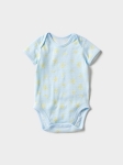 Body chip màu xanh dương Uniqlo 3-24m