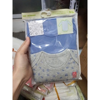 set 2 chiếc body dài tay Uniqlo Auth chất cotton mềm mịn